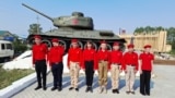Учащиеся школы села Нижний Цасучей в форме "Движения первых"